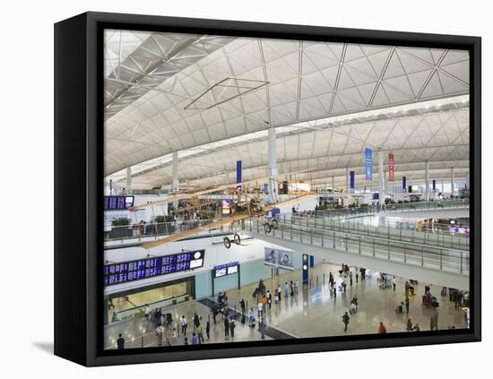 China, Hong Kong, Interior of Hong Kong International Airport-Steve Vidler-Framed Premier Image Canvas