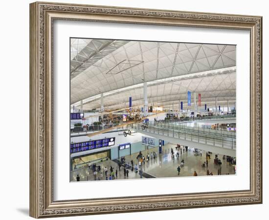 China, Hong Kong, Interior of Hong Kong International Airport-Steve Vidler-Framed Photographic Print