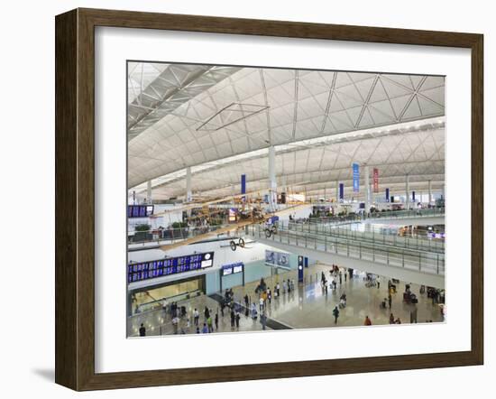 China, Hong Kong, Interior of Hong Kong International Airport-Steve Vidler-Framed Photographic Print