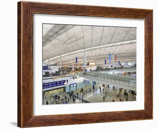 China, Hong Kong, Interior of Hong Kong International Airport-Steve Vidler-Framed Photographic Print