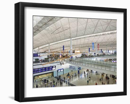 China, Hong Kong, Interior of Hong Kong International Airport-Steve Vidler-Framed Photographic Print