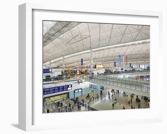 China, Hong Kong, Interior of Hong Kong International Airport-Steve Vidler-Framed Photographic Print