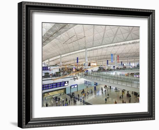 China, Hong Kong, Interior of Hong Kong International Airport-Steve Vidler-Framed Photographic Print