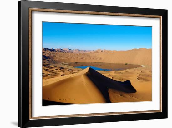 China, Inner Mongolia, Badain Jaran Desert, Gobi Desert-Tuul And Bruno Morandi-Framed Photographic Print