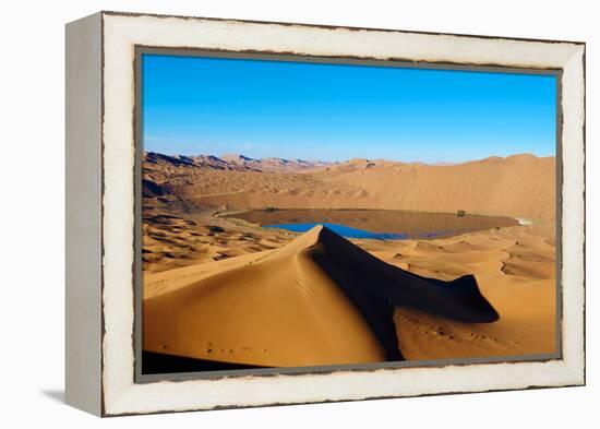 China, Inner Mongolia, Badain Jaran Desert, Gobi Desert-Tuul And Bruno Morandi-Framed Premier Image Canvas