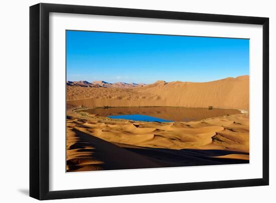 China, Inner Mongolia, Badain Jaran Desert, Gobi Desert-Tuul And Bruno Morandi-Framed Photographic Print