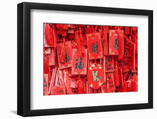 China, Jiansu, Nanjing. Confucius Temple (Fuzimiao), prayer plaques.-Rob Tilley-Framed Photographic Print