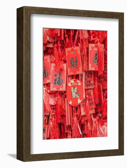 China, Jiansu, Nanjing. Confucius Temple (Fuzimiao), prayer plaques.-Rob Tilley-Framed Photographic Print