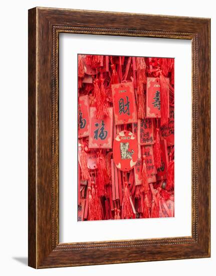 China, Jiansu, Nanjing. Confucius Temple (Fuzimiao), prayer plaques.-Rob Tilley-Framed Photographic Print