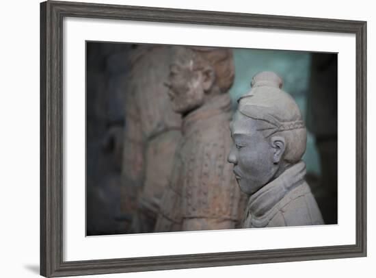 China, Shaanxi, Lintong District, Xian. the Terracotta Warriors-Janis Miglavs-Framed Photographic Print