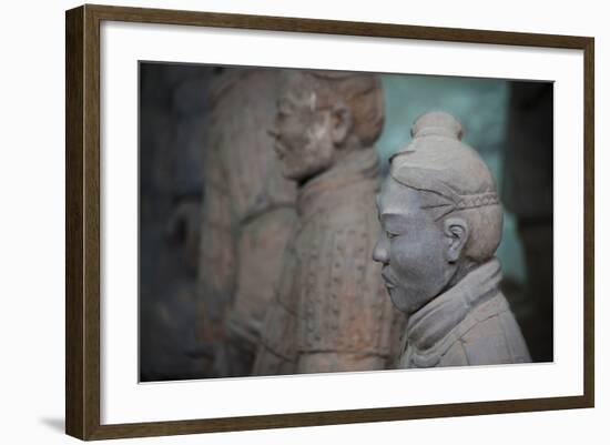 China, Shaanxi, Lintong District, Xian. the Terracotta Warriors-Janis Miglavs-Framed Photographic Print