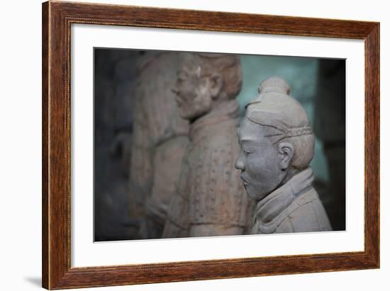 China, Shaanxi, Lintong District, Xian. the Terracotta Warriors-Janis Miglavs-Framed Photographic Print