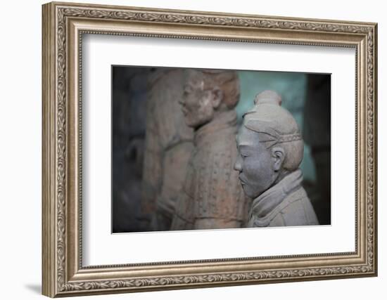 China, Shaanxi, Lintong District, Xian. the Terracotta Warriors-Janis Miglavs-Framed Photographic Print