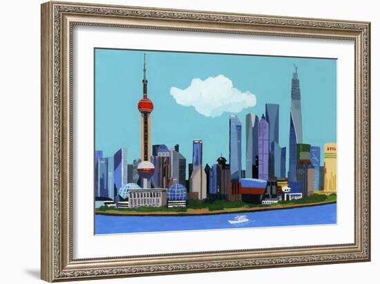 China, Shanghai, 2016-Hiroyuki Izutsu-Framed Giclee Print