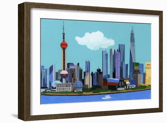 China, Shanghai, 2016-Hiroyuki Izutsu-Framed Giclee Print