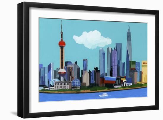 China, Shanghai, 2016-Hiroyuki Izutsu-Framed Giclee Print