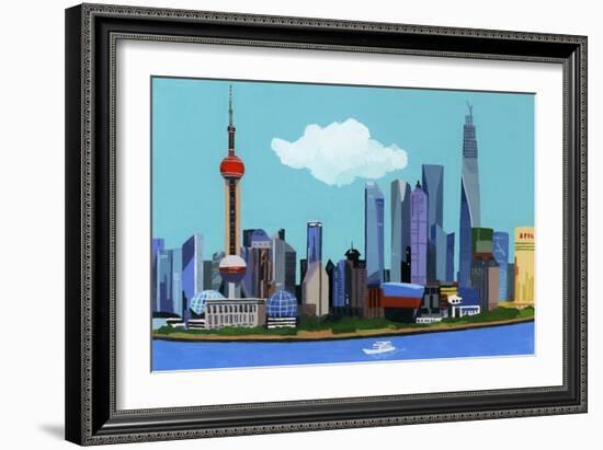 China, Shanghai, 2016-Hiroyuki Izutsu-Framed Giclee Print