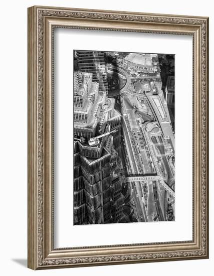 China, Shanghai, View over Pudong Financial District, Jin Mao Tower (Near)-Alan Copson-Framed Photographic Print