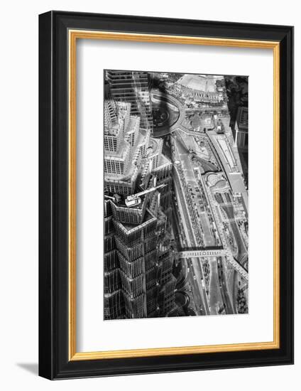 China, Shanghai, View over Pudong Financial District, Jin Mao Tower (Near)-Alan Copson-Framed Photographic Print