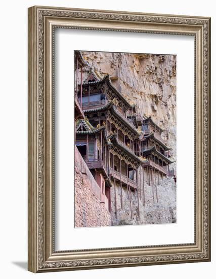 China, Shanxi Province, Hang Shen Mountain, Hanging Palace-Paul Souders-Framed Photographic Print