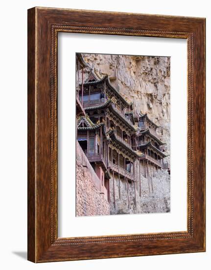 China, Shanxi Province, Hang Shen Mountain, Hanging Palace-Paul Souders-Framed Photographic Print