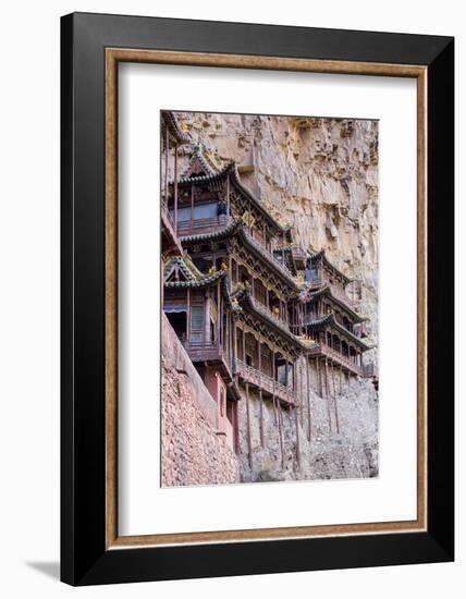 China, Shanxi Province, Hang Shen Mountain, Hanging Palace-Paul Souders-Framed Photographic Print