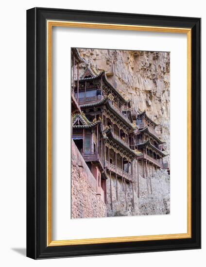 China, Shanxi Province, Hang Shen Mountain, Hanging Palace-Paul Souders-Framed Photographic Print