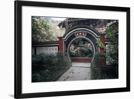 China, Sichuan, Dujiangyan, Dujiangyan Irrigation System-null-Framed Giclee Print