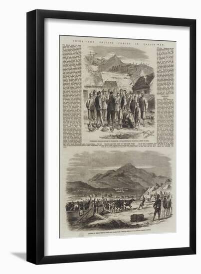 China, the British Forces in Talien-Wan-null-Framed Giclee Print