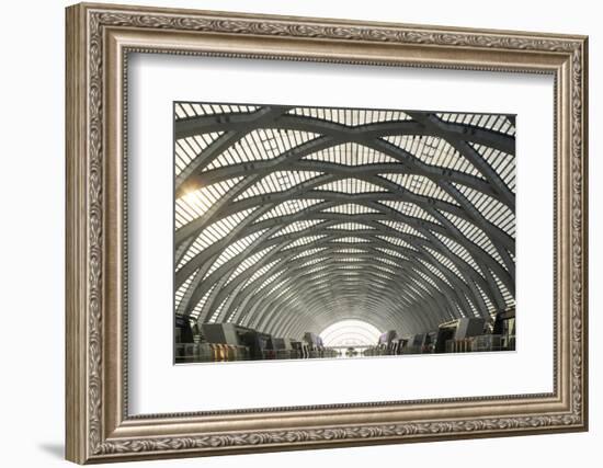China, Tianjin, Reflections Inside the Tianjin West Railway Station-Paul Souders-Framed Photographic Print