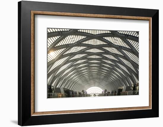 China, Tianjin, Reflections Inside the Tianjin West Railway Station-Paul Souders-Framed Photographic Print