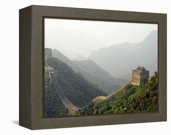 China, Tianjin, Taipinzhai; a Section of China's Great Wall from Taipinzhai to Huangyaguan-Amar Grover-Framed Premier Image Canvas