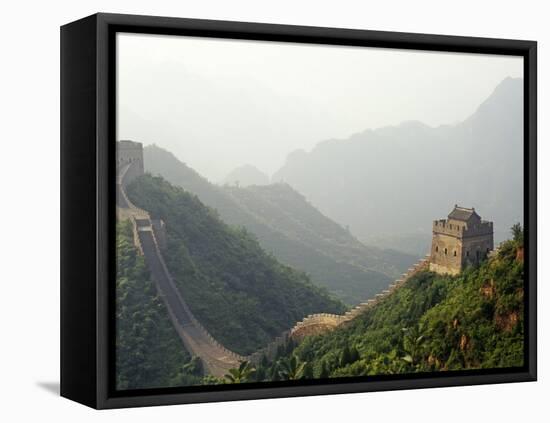 China, Tianjin, Taipinzhai; a Section of China's Great Wall from Taipinzhai to Huangyaguan-Amar Grover-Framed Premier Image Canvas