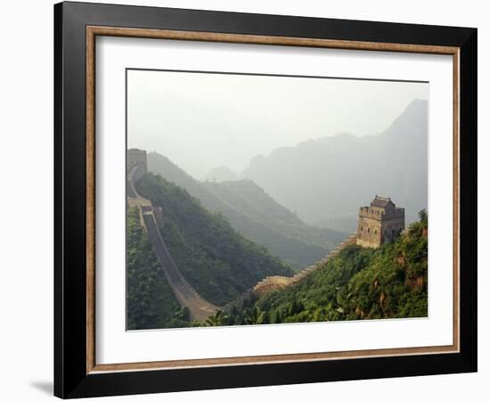 China, Tianjin, Taipinzhai; a Section of China's Great Wall from Taipinzhai to Huangyaguan-Amar Grover-Framed Photographic Print