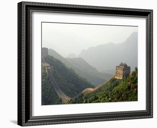 China, Tianjin, Taipinzhai; a Section of China's Great Wall from Taipinzhai to Huangyaguan-Amar Grover-Framed Photographic Print