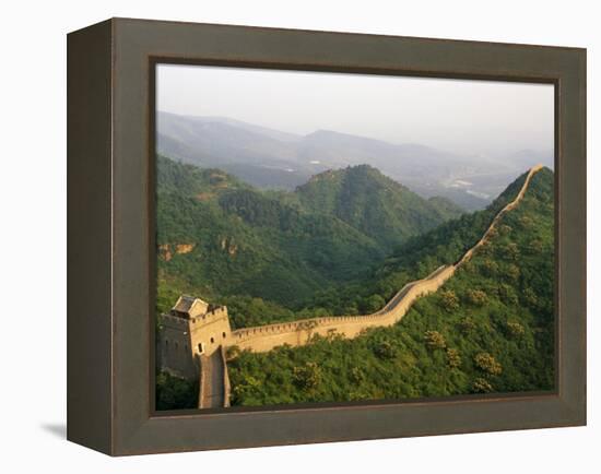 China, Tianjin, Taipinzhai; a Section of China's Great Wall from Taipinzhai to Huangyaguan-Amar Grover-Framed Premier Image Canvas