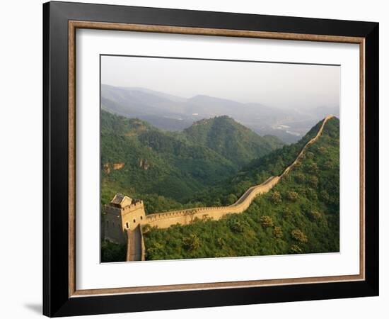 China, Tianjin, Taipinzhai; a Section of China's Great Wall from Taipinzhai to Huangyaguan-Amar Grover-Framed Photographic Print