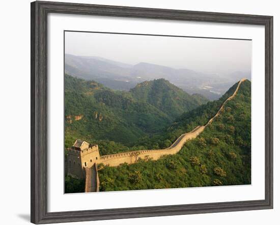 China, Tianjin, Taipinzhai; a Section of China's Great Wall from Taipinzhai to Huangyaguan-Amar Grover-Framed Photographic Print