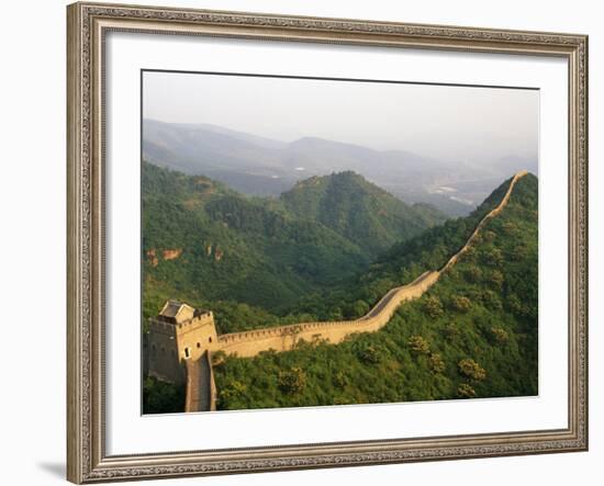 China, Tianjin, Taipinzhai; a Section of China's Great Wall from Taipinzhai to Huangyaguan-Amar Grover-Framed Photographic Print