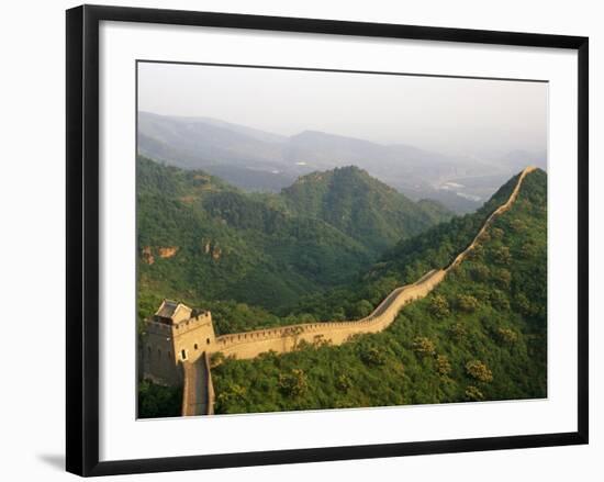 China, Tianjin, Taipinzhai; a Section of China's Great Wall from Taipinzhai to Huangyaguan-Amar Grover-Framed Photographic Print