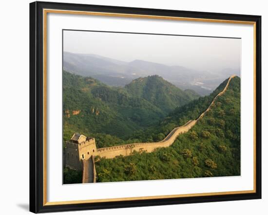 China, Tianjin, Taipinzhai; a Section of China's Great Wall from Taipinzhai to Huangyaguan-Amar Grover-Framed Photographic Print