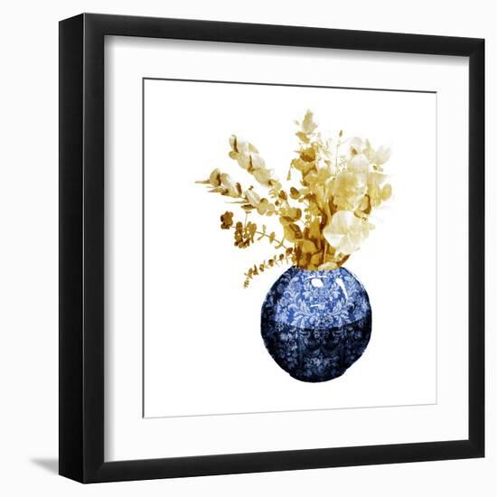 China Vase With Floral Mate-OnRei-Framed Art Print