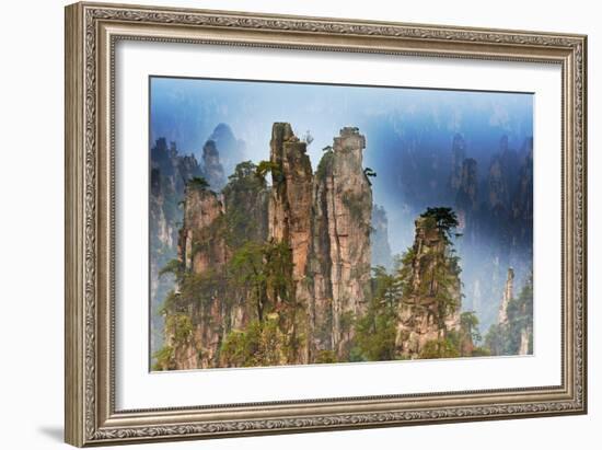 China, Zhangjiajie, Wulingyuan Scenic Area, Zhangjiajie National Forest Park-Tuul And Bruno Morandi-Framed Photographic Print