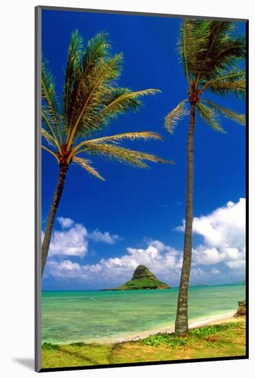 Chinamens Hat in Kaneohe Bay, Hawaii-George Oze-Mounted Photographic Print