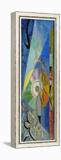 Chinatown, C.1917 (Oil on Glass)-Joseph Stella-Framed Premier Image Canvas