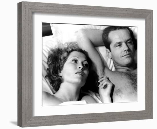 Chinatown, Faye Dunaway, Jack Nicholson, 1974-null-Framed Photo