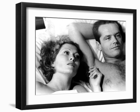 Chinatown, Faye Dunaway, Jack Nicholson, 1974-null-Framed Photo