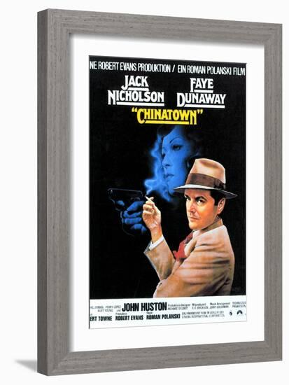 Chinatown, Faye Dunaway, Jack Nicholson, 1974-null-Framed Art Print