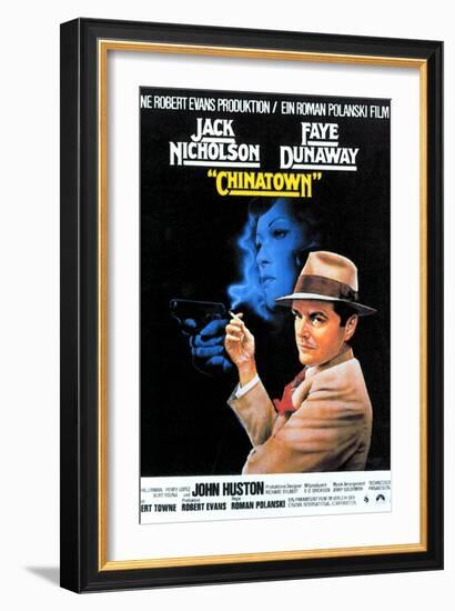 Chinatown, Faye Dunaway, Jack Nicholson, 1974-null-Framed Art Print