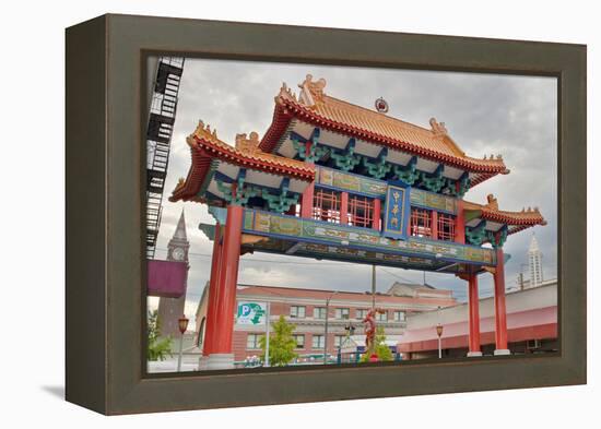 Chinatown Gate in Seattle Washington-jpldesigns-Framed Premier Image Canvas